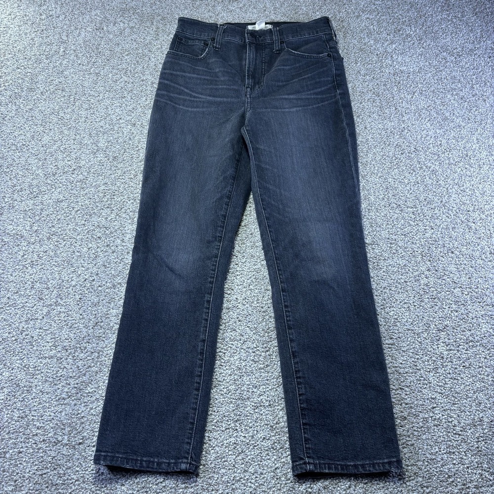Madewell Perfect Vintage Crop Jeans Womens 26 Charcoal Wash High Rise Denim